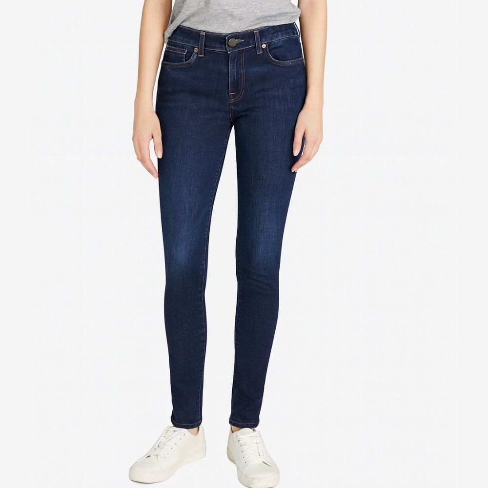 J Brand Womens Skinny Leg Dark Wash Jeans Size 26 Pure Clean Low Rise Casual